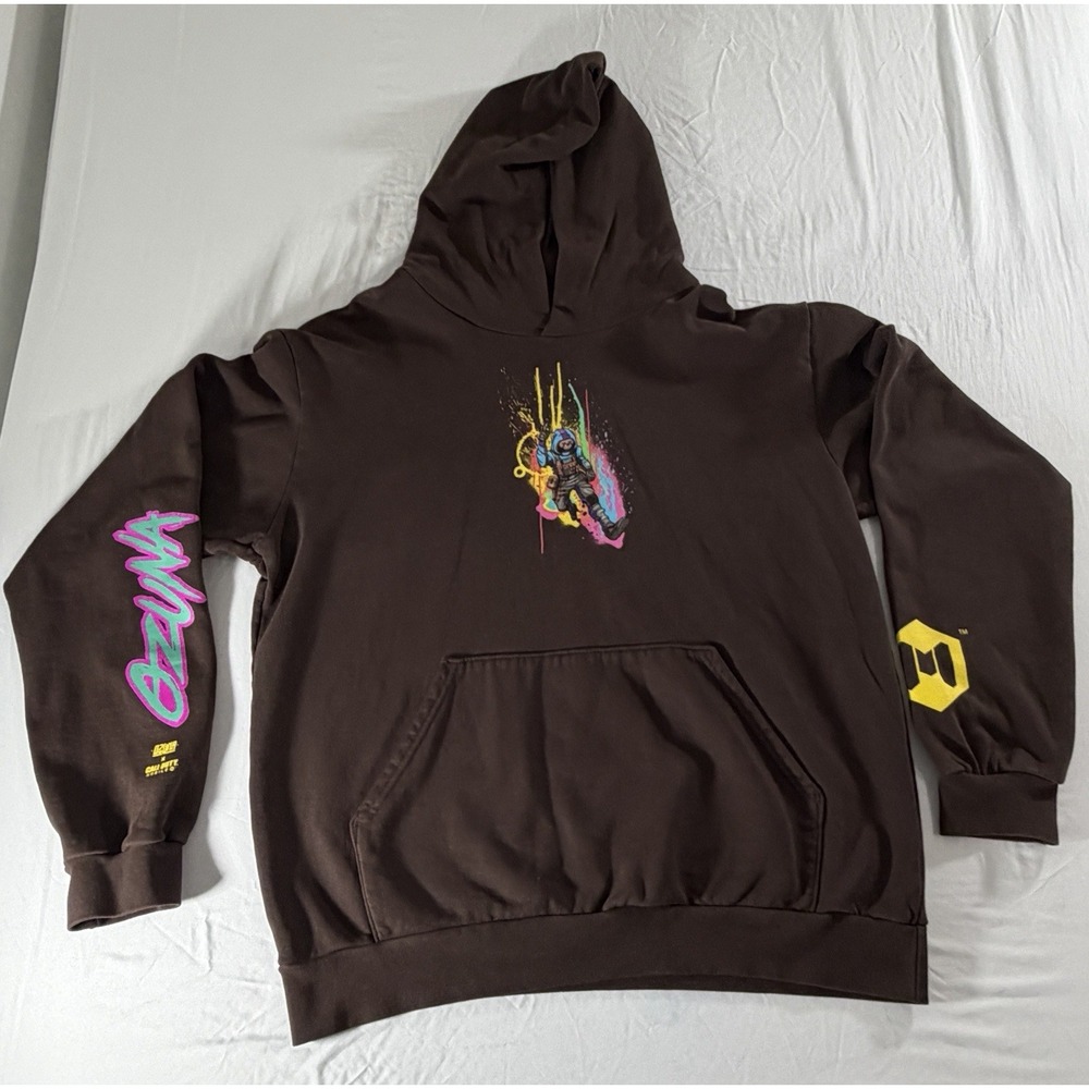 Ozuna x Call of Duty Mobile Hoodie 2X Brown Pullover Limited Edition Merch Rare